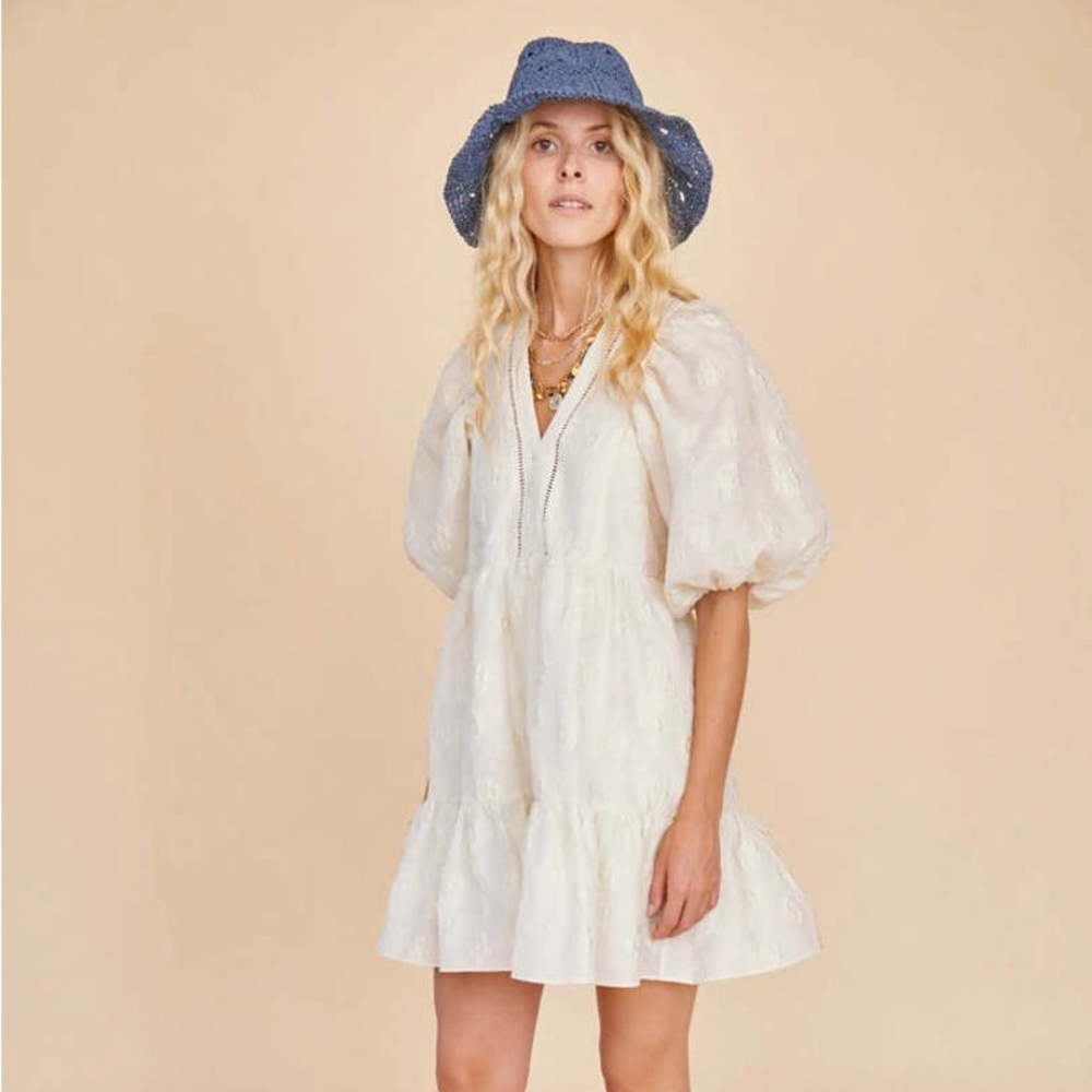 Hunter Bell Women's Gaille Puff Sleeve Dress - Size M